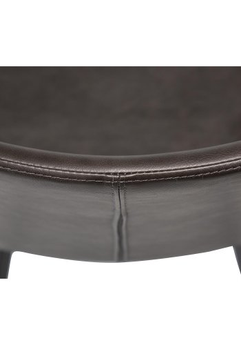 DAN-FORM Hype matbordsstol - vintage gr konstläder och svart stl