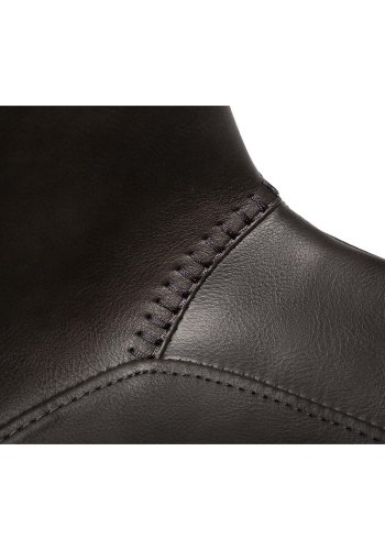 DAN-FORM Hype matbordsstol - vintage gr konstläder och svart stl