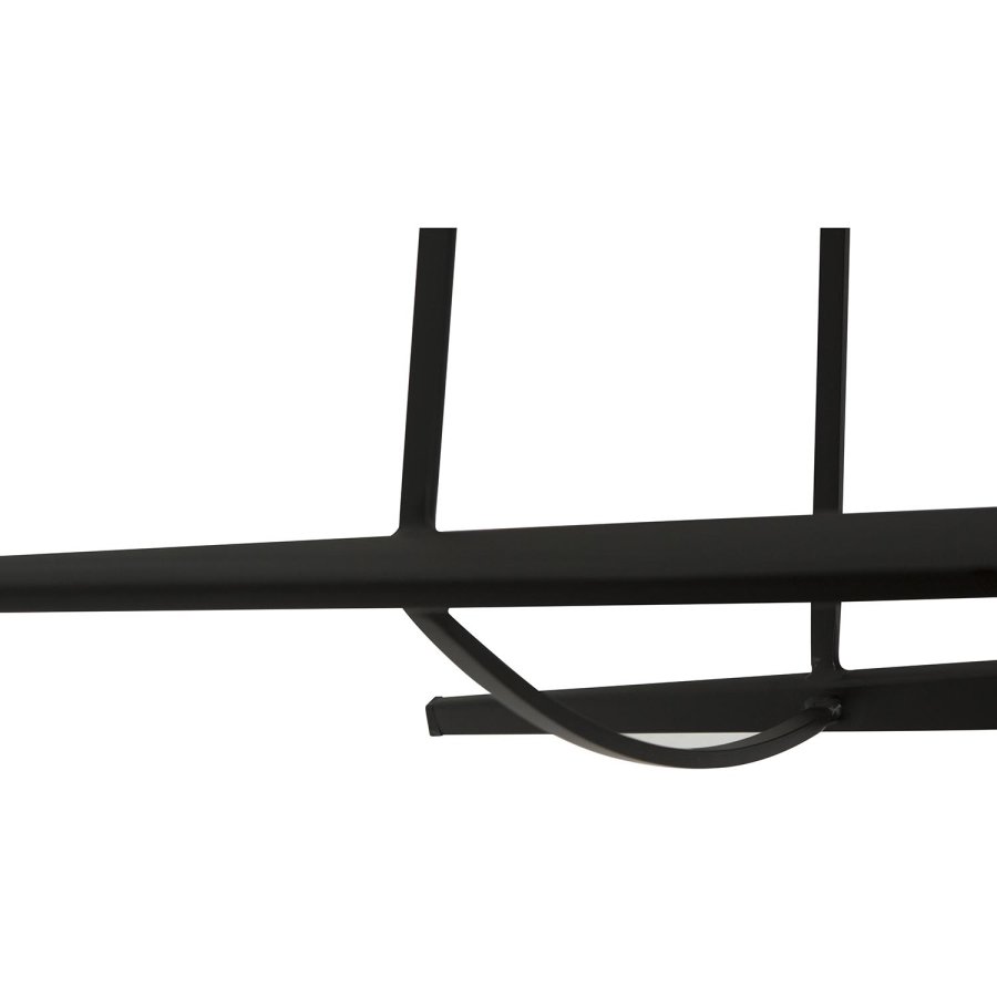 DAN-FORM Hype barstol, m. rygln og fodsttte - lysebrun kunstlder og sort stl