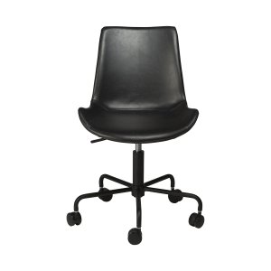 DAN-FORM Hype kontorstol - vintage sort kunstlder og sort stl