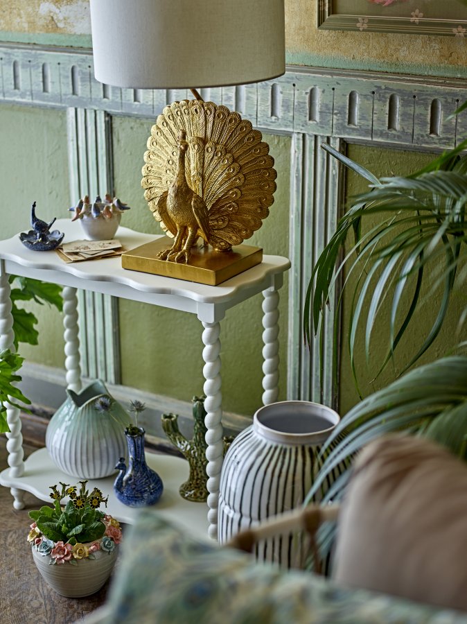 CREATIVE COLLECTION Bia Konsolentisch, Weiß, MDF (L60xH60xB30 cm)