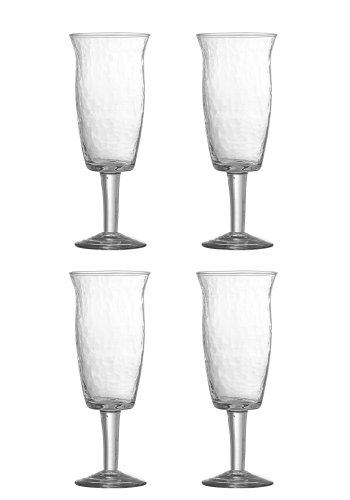 BLOOMINGVILLE Asha Weinglas, Klar, Recyclingglas (D7,5xH20 cm, 4er-Set)