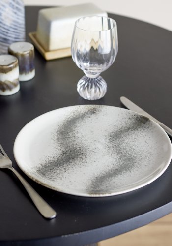 BLOOMINGVILLE Paula Teller, Grau, Steingut