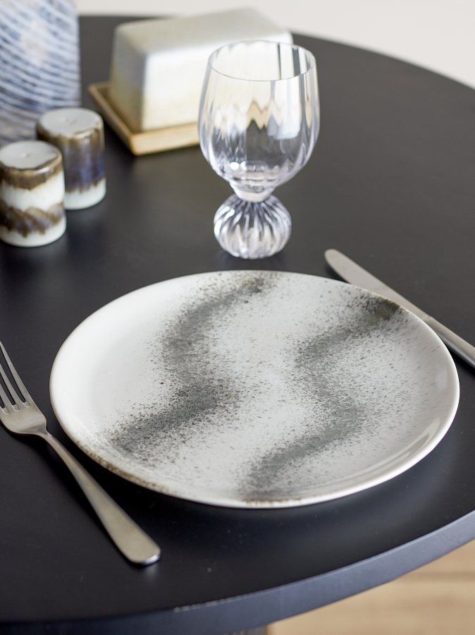 BLOOMINGVILLE Paula Teller, Grau, Steingut