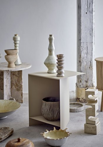 BLOOMINGVILLE Tasha Beistelltisch, Natur, Metall (L35xH45xB35 cm)