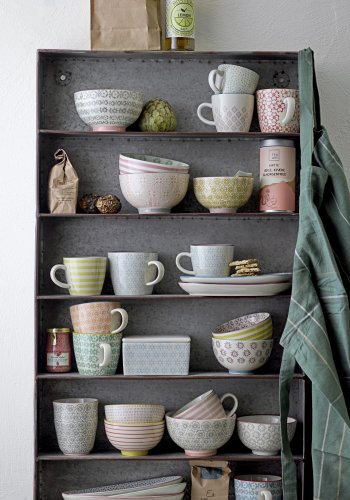 BLOOMINGVILLE Patrizia smrboks, bl, steinty, L12,5xH7xB9 cm