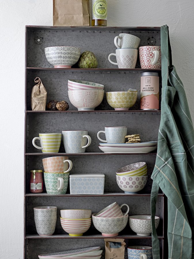 BLOOMINGVILLE Patrizia smrboks, bl, steinty, L12,5xH7xB9 cm