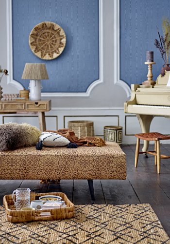 BLOOMINGVILLE Gaya Teppich, rechteckig – natürliche und schwarze Jute (215 x 150)