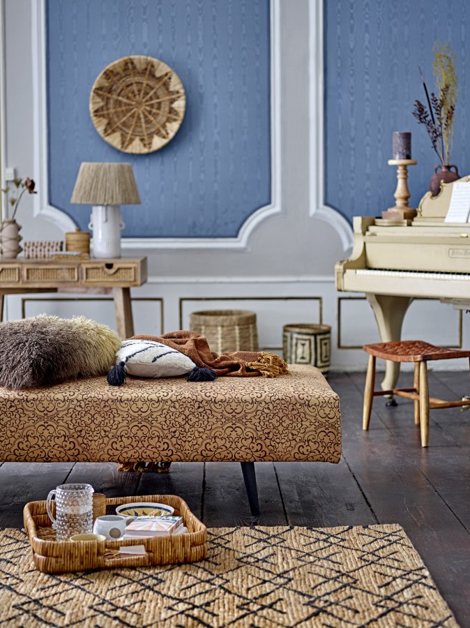 BLOOMINGVILLE Gaya Teppich, rechteckig – natürliche und schwarze Jute (215 x 150)