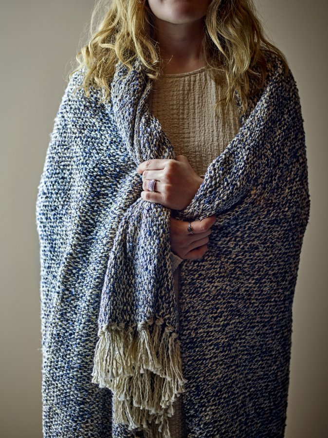 CREATIVE COLLECTION Ocean Plaid, Blau, Polyester (L160xB130 cm)