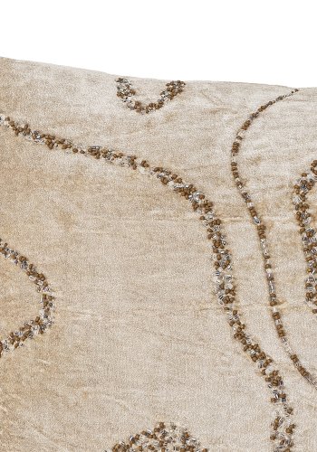 BLOOMINGVILLE Adelona Kissen, Braun, Viskose (L50xB35 cm)