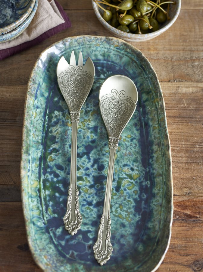 BLOOMINGVILLE Kalima salatsett, messing