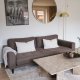 ACT NORDIC Vega sofabord, kvadratisk - brun marmor (90x90)