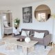 ACT NORDIC Vega sofabord, kvadratisk - brun marmor (90x90)