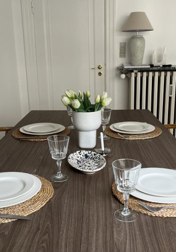 VENTURE DESIGN Count Esstisch 100x220 cm - Braune Holzoptik