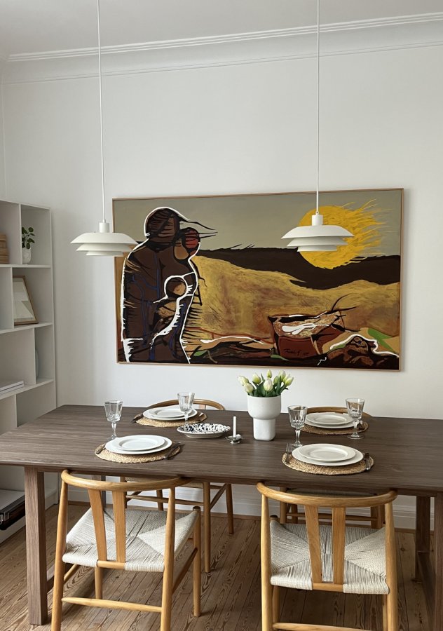 VENTURE DESIGN Count Esstisch 100x220 cm - Braune Holzoptik