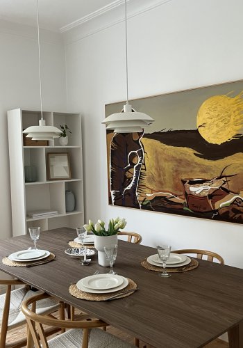 VENTURE DESIGN Count Esstisch 100x220 cm - Braune Holzoptik