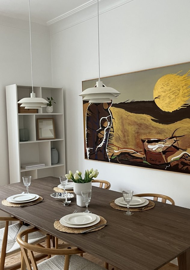 VENTURE DESIGN Count Esstisch 100x220 cm - Braune Holzoptik