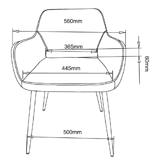 ACT NORDIC Ranja spisestol olivengrnn/svart stoff/metall, med armlener