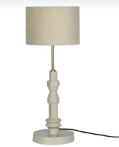 ZUIVER Totem bordlampe - beige aluminium