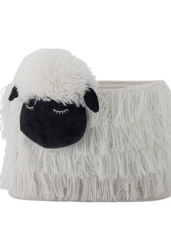 BLOOMINGVILLE MINI Dockkorg, Vit, Polyester (L40xH30xB25 cm)