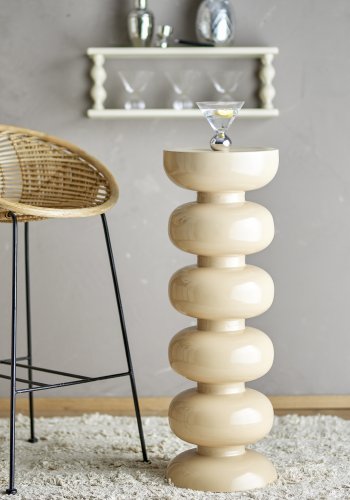 BLOOMINGVILLE Alba Beistelltisch, Braun, Metall (T30xH86 cm)