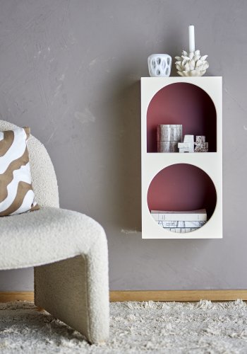 BLOOMINGVILLE Graphia Bücherregal, Weiß, MDF (L30xH60xB24 cm)