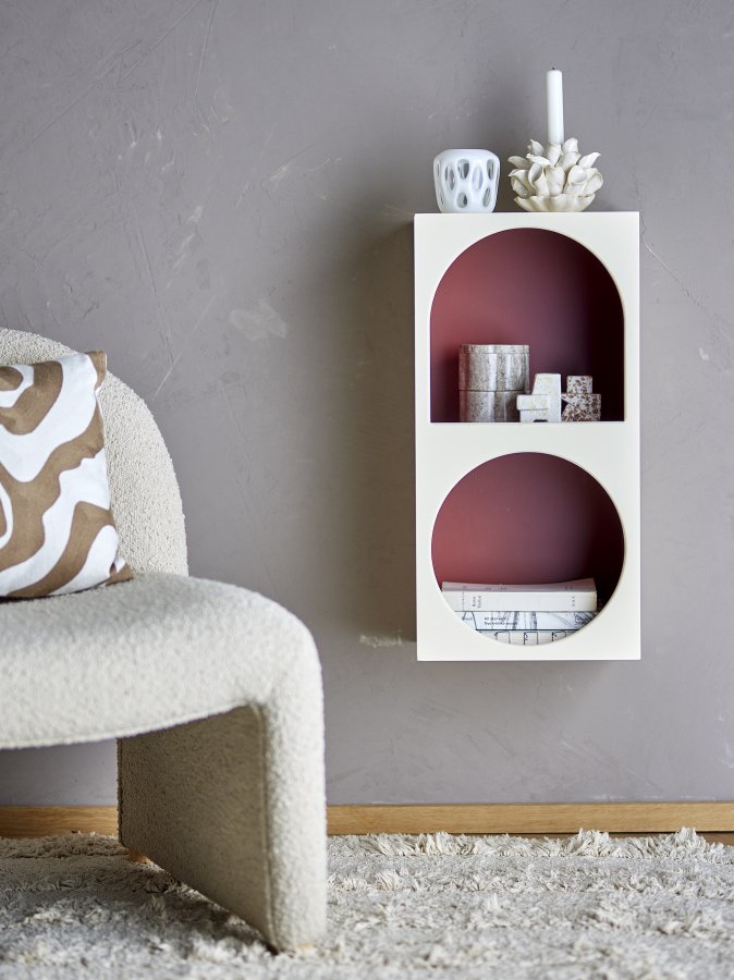 BLOOMINGVILLE Graphia Bücherregal, Weiß, MDF (L30xH60xB24 cm)