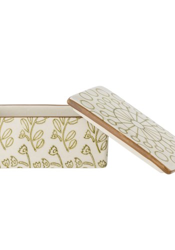 CREATIVE COLLECTION Smrboks i lnn, grnn, steinty