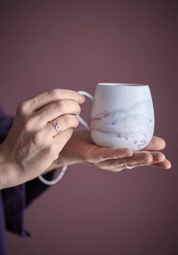 BLOOMINGVILLE Lyre kop, m. hank - brun stentj (D8xH8) (st af 4)