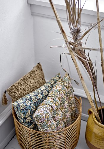 BLOOMINGVILLE Mekkel kurv, m. hank - natur polyrattan (st af 3)