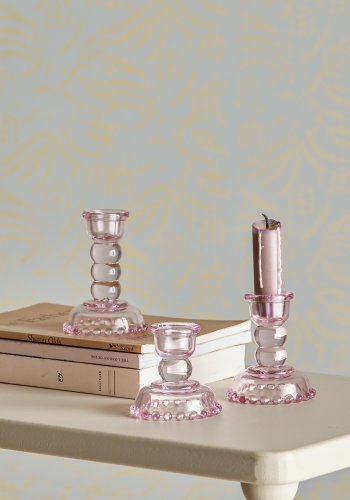 BLOOMINGVILLE Delphia lysestake, rosa, glass