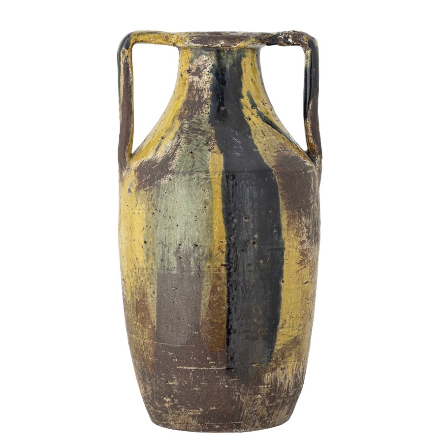 CREATIVE COLLECTION Wilder Deko Vase, Gelb, Terrakotta