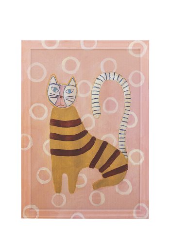 BLOOMINGVILLE Missy Illustration mit Rahmen, Rosa, Kiefer (L40xH56xB2 cm)