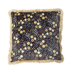 BLOOMINGVILLE Eydis pude, kvadratisk - bl viskose (L45xB45)