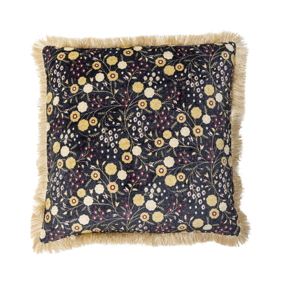 BLOOMINGVILLE Eydis Kissen, Blau, Viskose (L45xB45 cm)