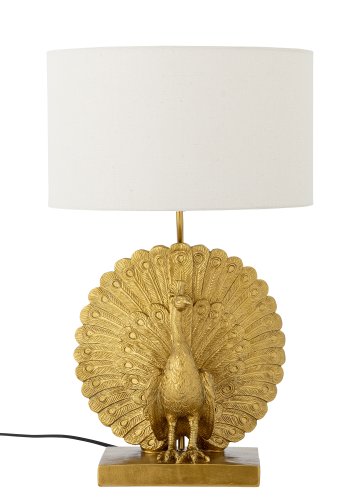 CREATIVE COLLECTION Tischlampe „Peacock“, Gold, Polyresin (T35,5 x H58,5 cm)