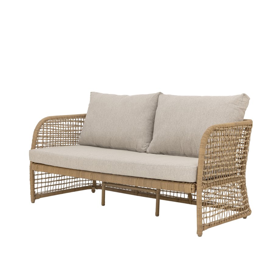 BLOOMINGVILLE Penzano sofa, naturlig, polyrattan