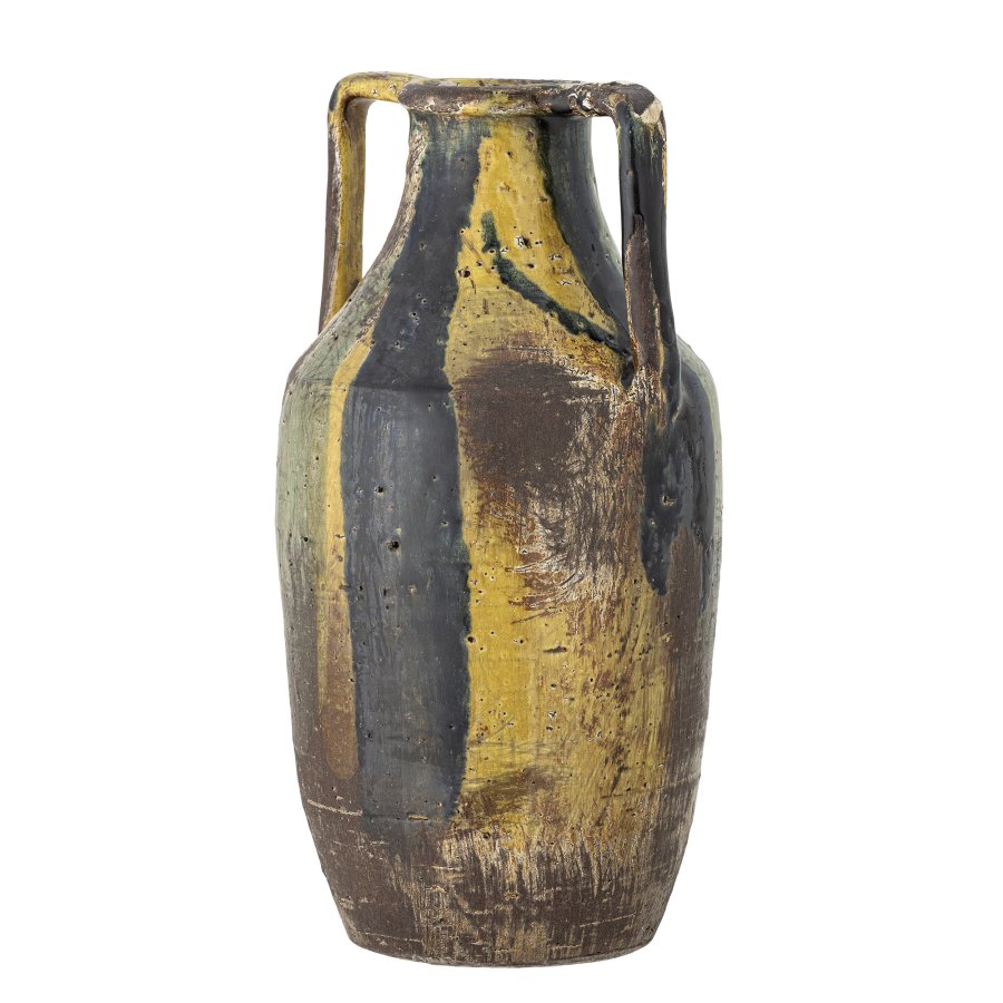 CREATIVE COLLECTION Wilder Deko Vase, Gelb, Terrakotta