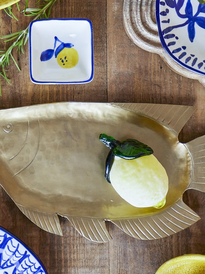 CREATIVE COLLECTION Limone Dekoration, Gelb, Glas