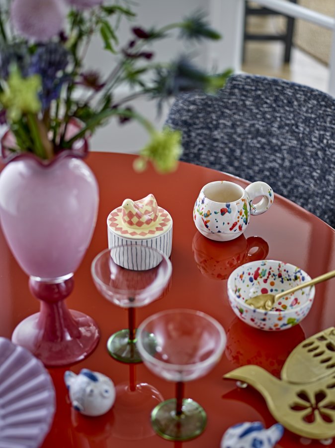 BLOOMINGVILLE Freckles Tasse, Rot, Steingut (T10xH9 cm, 4er Set)