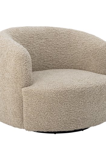 BLOOMINGVILLE Bocca svingstol, m. armlener - naturlig polyester