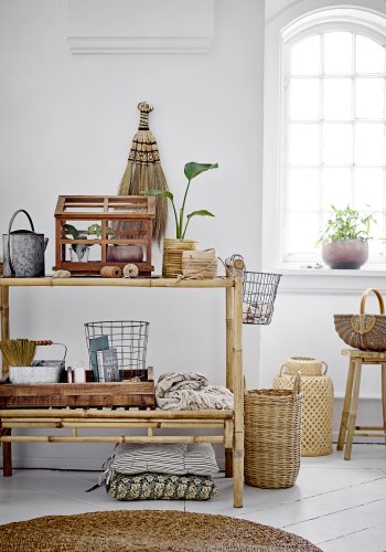 BLOOMINGVILLE Sedekorb, m. Griff - braunes Rattan (2er-Set)