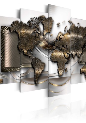 ARTGEIST verdenskort, 5-delt - World breeze - Flere strrelser