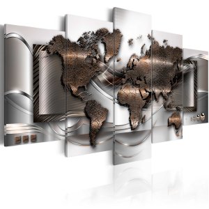 ARTGEIST verdenskort, 5-delt - Pearl map - Flere st�rrelser