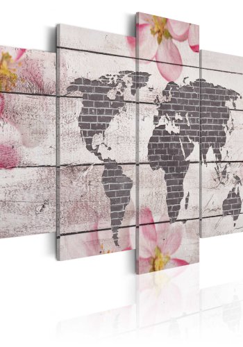 ARTGEIST verdenskort, 5-delt - Subtle World - Flere st�rrelser