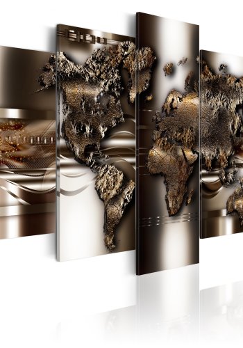 ARTGEIST verdenskort, 5-delt - Non nova, sed nove - Flere st�rrelser