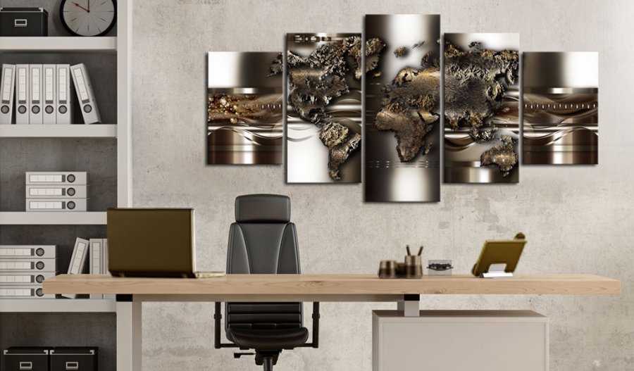 ARTGEIST verdenskort, 5-delt - Non nova, sed nove - Flere st�rrelser