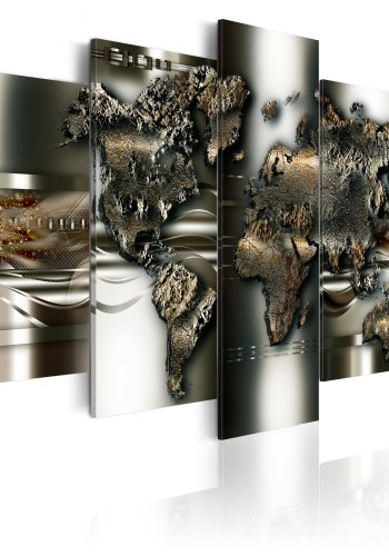 ARTGEIST verdenskort, 5-delt - Magnum opus - Flere st�rrelser