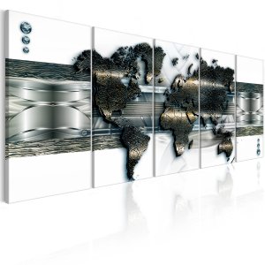 ARTGEIST verdenskort - Three-dimensional Map - Flere st�rrelser